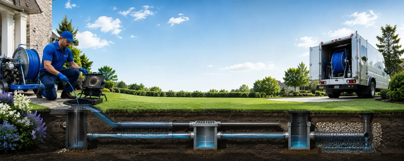 Outdoor drain cleaning information for Commerce, OK